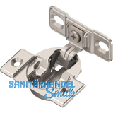 BLUM COMPACT M�bel Scharnier 107� mit Feder zum Schrauben, inkl. Montageplatte