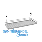 Mehrzweckablage 455 x 150 x 185 mm, Edelstahl Effekt