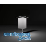 Barkonsole Jumbo 80 x 80 x 170 mm gerade Aluminium Edelstahl-Effekt