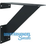 Barkonsole Korfu Korpus Plus 220 x 220 mm schräg Stahl schwarz Barkonsole Korfu Korpus Plus 220 x 220 mm schräg Stahl schwarz