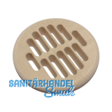 L�ftungsrosette rund 83 mm Erle roh