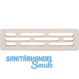 L�ftungsgitter versetzte Lochung 235 x 76 mm Holz Eiche roh