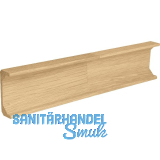 Griffmulde Holz C-Profil horizontal, L�nge 2400 mm, Eiche roh keilgezinkt