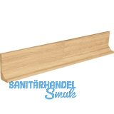Griffmulde Holz L-Profil horizontal, L�nge 2400 mm, Eiche roh keilgezinkt
