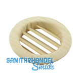 L�ftungsrosette rund 74 mm Fichte roh