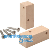 Montageset Holz L-Profil, Buche roh