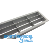 L�ftungsgitter 458 x 65 mm Kunststoff Silber