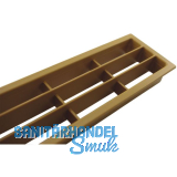 L�ftungsgitter 458 x 65 mm Kunststoff Eiche hell