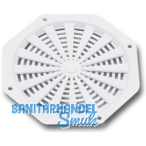 L�ftungsrosette achteckig 63 mm Kunststoff Wei�