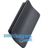 Griff Leaf LA 64 mm, Breite 85 mm, Zinkdruckguss schwarz matt