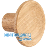 Knopf Tuba � 28 mm, Tiefe 19 mm, Eiche lackiert