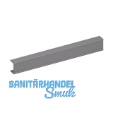 Bremsklappenhalter KIARO Abdeckprofil, Aluminium grau