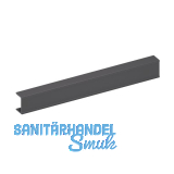 Bremsklappenhalter KIARO Abdeckprofil, Aluminium Gunmetal schwarz