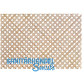 Holzgitter ganze Tafel, diagonal, 1230 x 600 mm, Buche ged�mpft