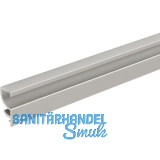 ALUMIS Sockelsystem Sockelblende oben 5000 mm Edelstahl-Effekt