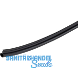 ALUMIS Sockelsystem Dichtprofil 5000 mm Kunststoff schwarz
