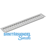 L�ftungsgitter 2000 x 80 mm Aluminium natur eloxiert
