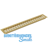 L�ftungsgitter 2000 x 150 mm Aluminium gold eloxiert