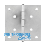 POHL Scharnier DIN 7954 C quadratisch 100 x 100 mm, Stahl verzinkt