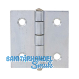 POHL Scharnier quadratisch Stift lose 50 x 50 mm, Stahl verzinkt