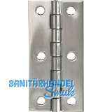 Scharnier DIN 7954 A schmal 80 x 41 mm, Edelstahl