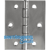 Scharnier DIN 7954 B halbbreit 60 x 46 mm, Edelstahl
