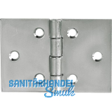 Scharnier DIN 7954 D breit 40 x 60 mm, Edelstahl