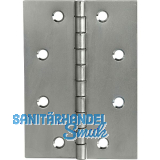 Scharnier DIN 7954 B halbbreit 100 x 72 mm, Edelstahl