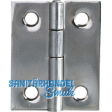 Scharnier DIN 7954 B halbbreit 30 x 26 mm, Stahl verzinkt