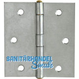 Scharnier DIN 7954 B halbbreit 70 x 51 mm, Stahl verzinkt