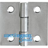 Scharnier DIN 7954 C quadratisch 25 x 25 mm Stahl verzinkt