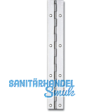 Stangenscharnier gebohrt 1740 x 32 mm, Stahl vernickelt