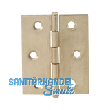 METALURGIA Knopfscharnier - leichte Ausf�hrung 60 x 50 mm, Messing poliert