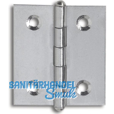 METALURGIA Knopfscharnier - leichte Ausf�hrung 30 x 30 mm, Stahl glanzvernickelt