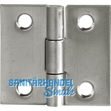 Scharnier DIN 7954 C quadratisch 40 x 40 mm, Edelstahl