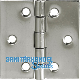 Scharnier DIN 7954 C quadratisch 60 x 60 mm, Edelstahl