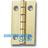 SCHMALE Kassettenscharnier Standard, 20x15 mm, Stahl vermessingt