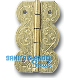 SCHMALE Kassettenscharnier Stil, 50x16 mm, Stahl vermessingt