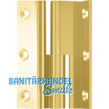 M�belband Kr�pfung D, Zylinderkopf rechts, 50x33 mm, Messing poliert