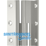 M�belband Kr�pfung D, Zylinderkopf rechts, 50x33 mm, Messing vernickelt poliert