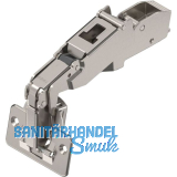 BLUM CLIP top Weitwinkel Scharnier 170�, 9,5mm gekr�pft mit Feder, Schrauben