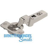 BLUM CLIP Standardscharnier 100�, 9,5mm gekr�pft mit Feder, Einpressen
