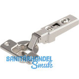 BLUM CLIP Standardscharnier 100�, gerade mit Feder, Schrauben