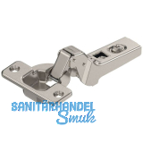 BLUM CLIP Standardscharnier 100�, 18mm gekr�pft mit Feder, Schrauben