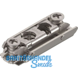 BLUM CLIP Exzenter Montageplatte gerade, Stahl, Systemschraube, Distanz 0 mm