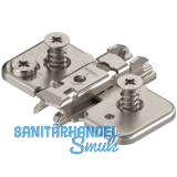 BLUM CLIP Exzenter Kreuzmontageplatte, Stahl, Systemschraube, Distanz 0 mm