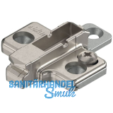 BLUM CLIP Kreuzmontageplatte, Zink, Schrauben, Distanz 3 mm