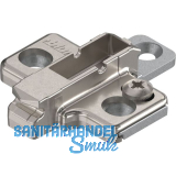 BLUM CLIP Kreuzmontageplatte, Zink, Systemschrauben Distanz 3 mm
