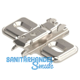 BLUM CLIP Kreuzmontageplatte Langloch, Stahl, Schrauben, Distanz 0 mm