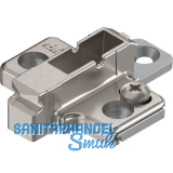 BLUM CLIP Kreuzmontageplatte, Zink, Systemschrauben Distanz 6 mm